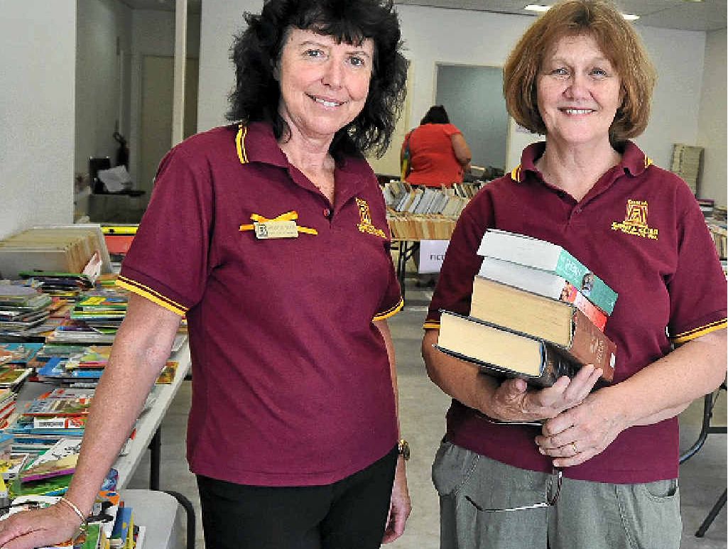 Zonta members Rohnda Betts and Jenny Eldridge are considering another bookfest. Zonta members Rohnda Betts and Jenny Eldridge are considering another bookfest.
